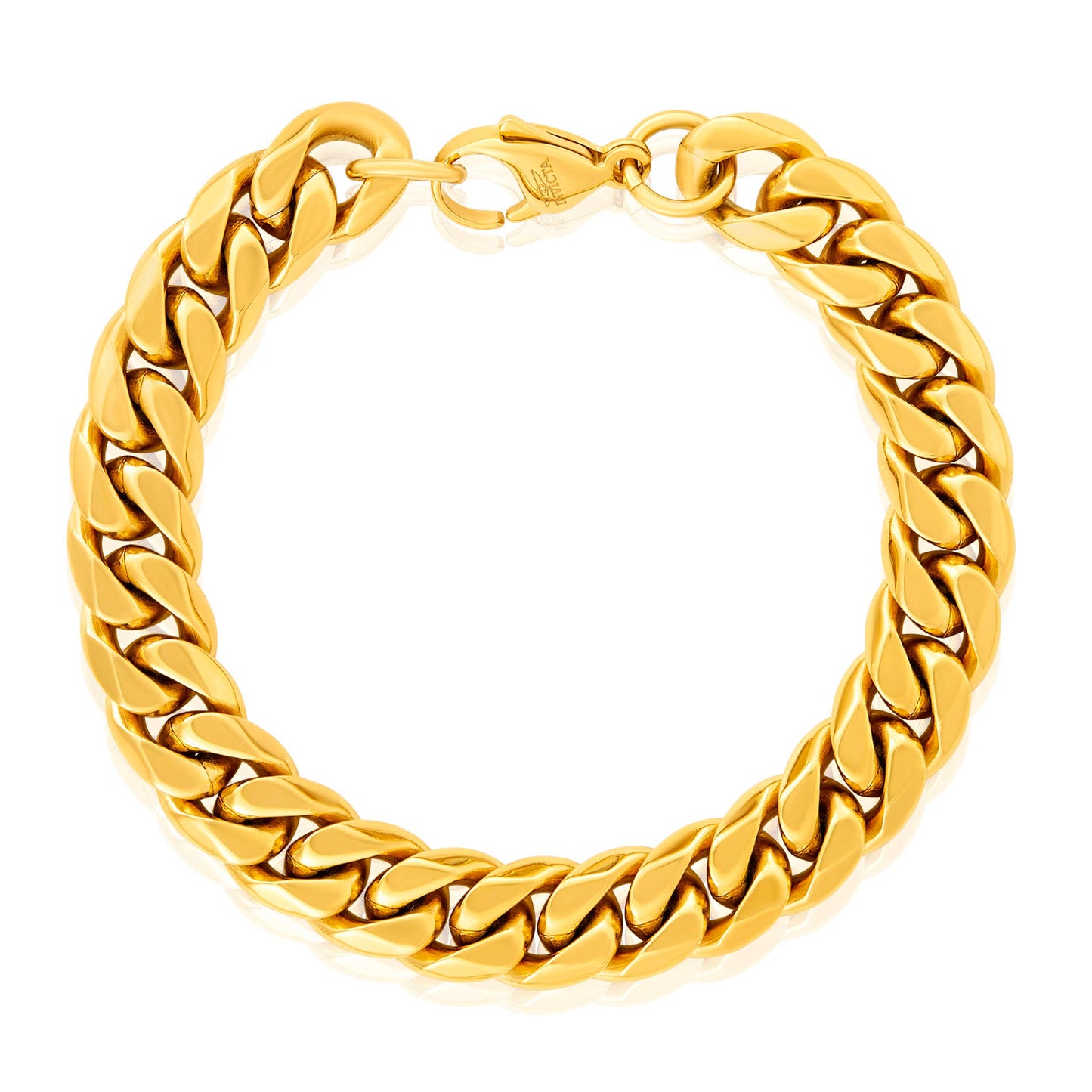 Invicta Jewelry Curb Chain Steel Bracelet (12mm) - 8.75"