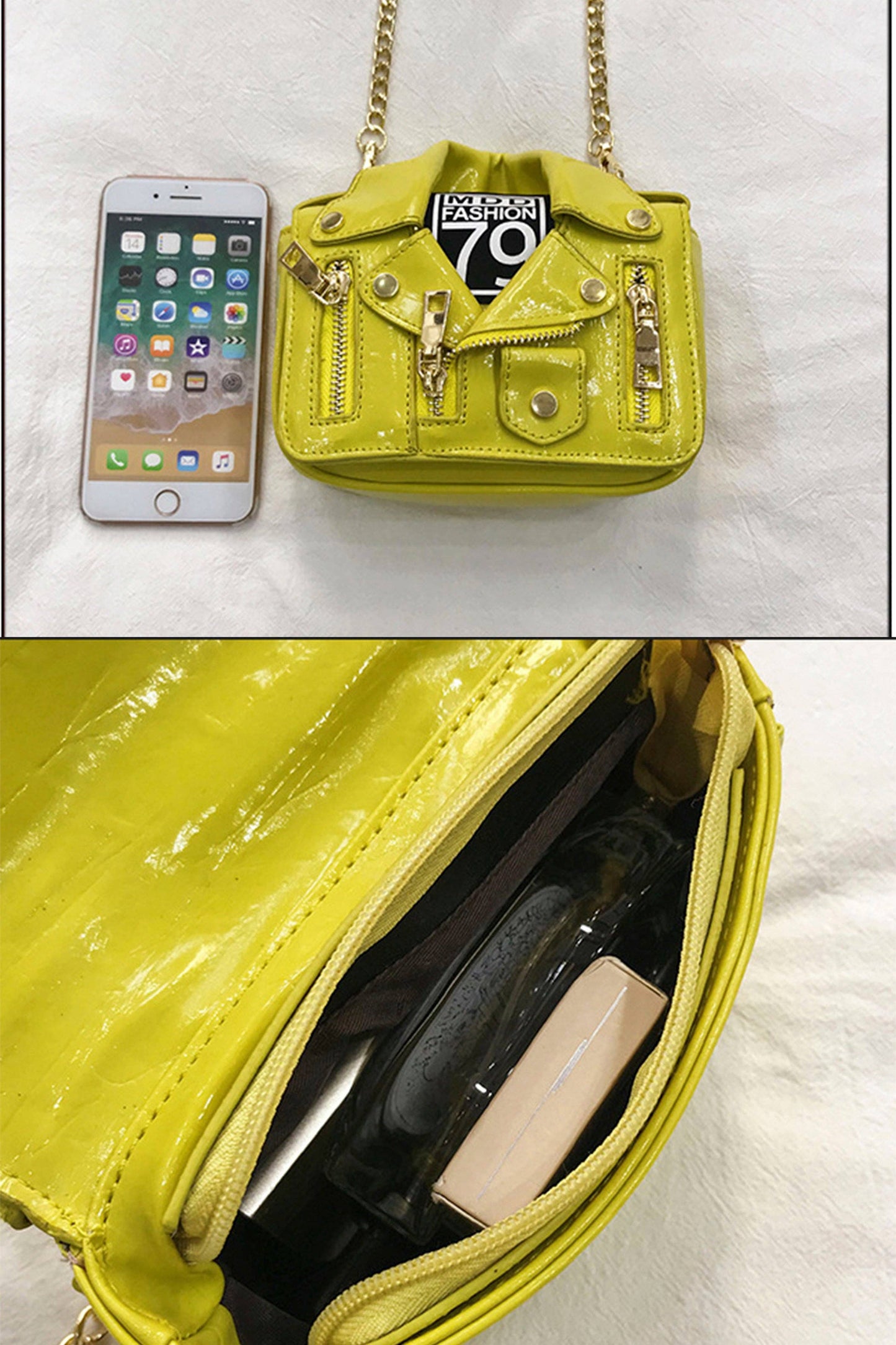 PU Jacket Crossbody Bags