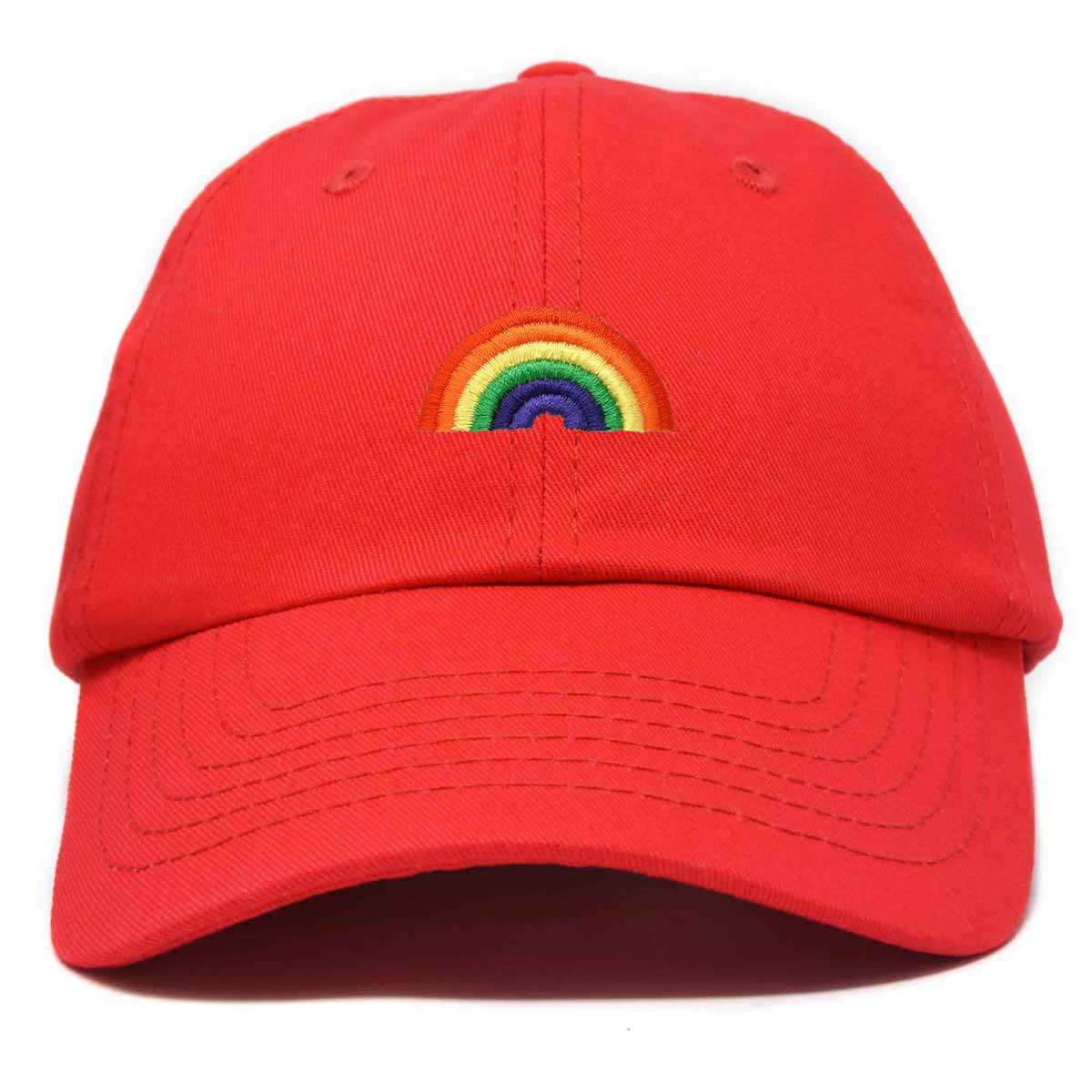 Rainbow Embroidered Baseball Cap