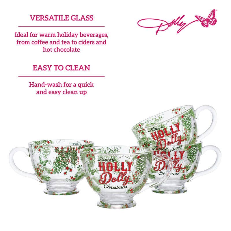 Dolly Parton Holly Dolly Wide Mug S/4 Gift Box