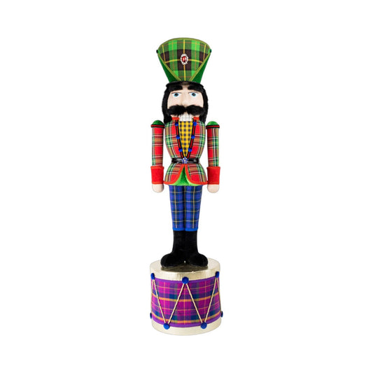 48in Multi Plaid Nutcracker