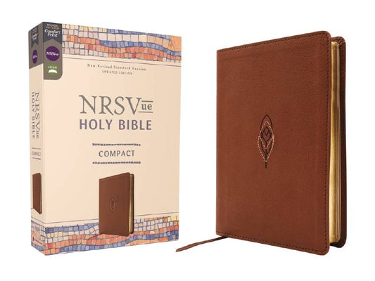 NRSVue Holy Bible Compact Leathersoft Brown Comfort Print