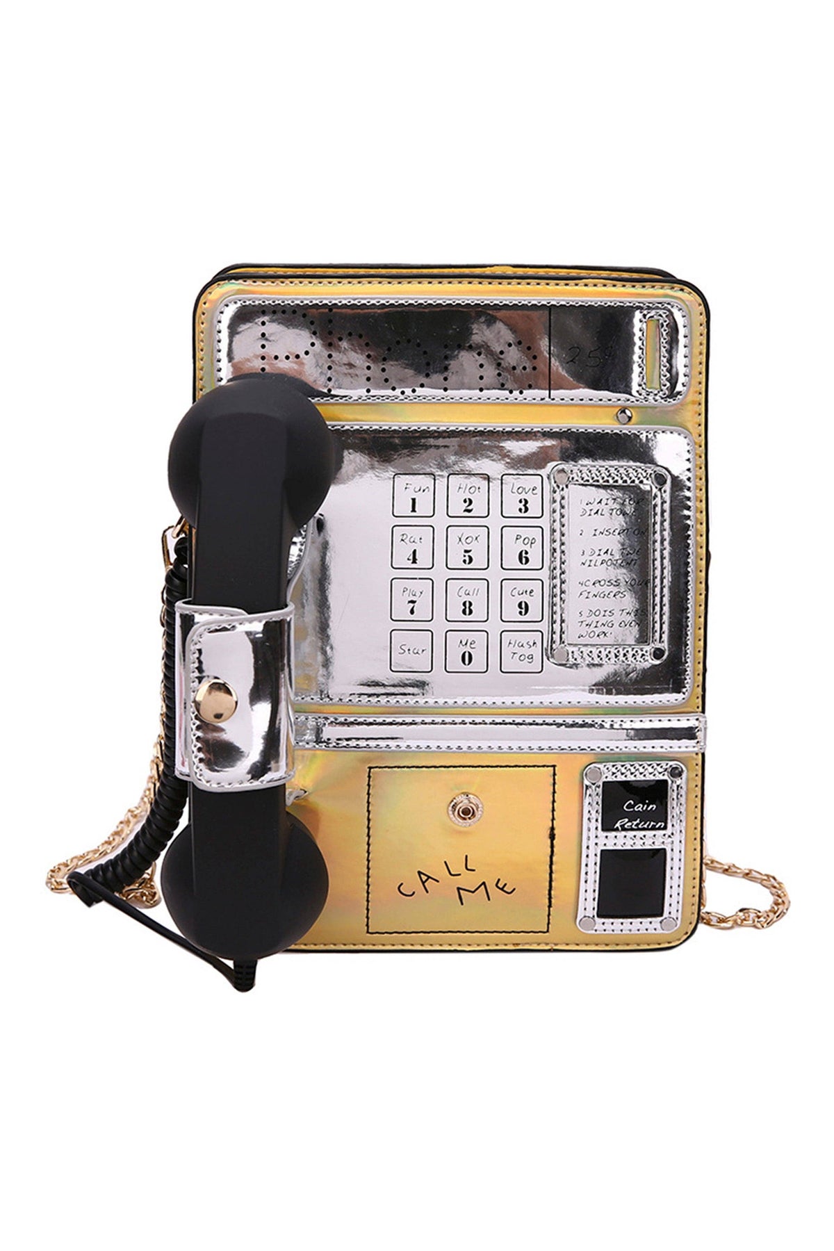 Phone Printed Crossbody Bag