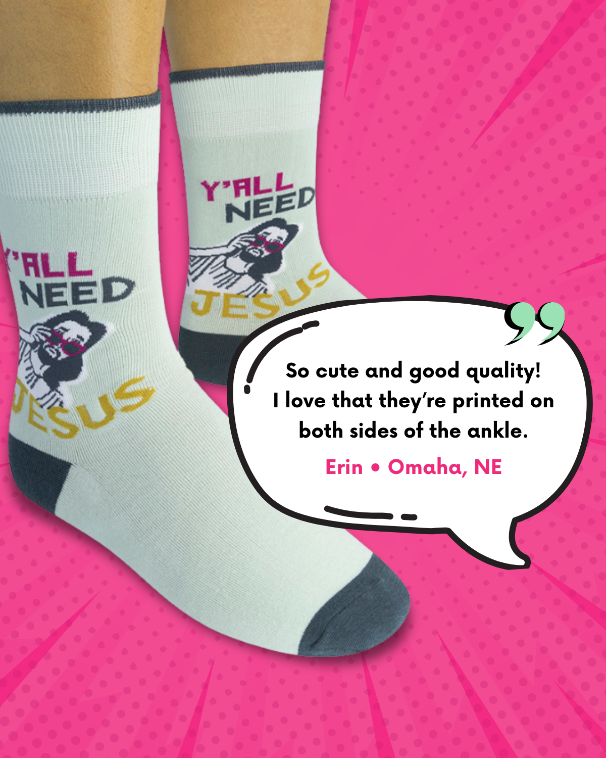 Y'all Need Jesus Socks