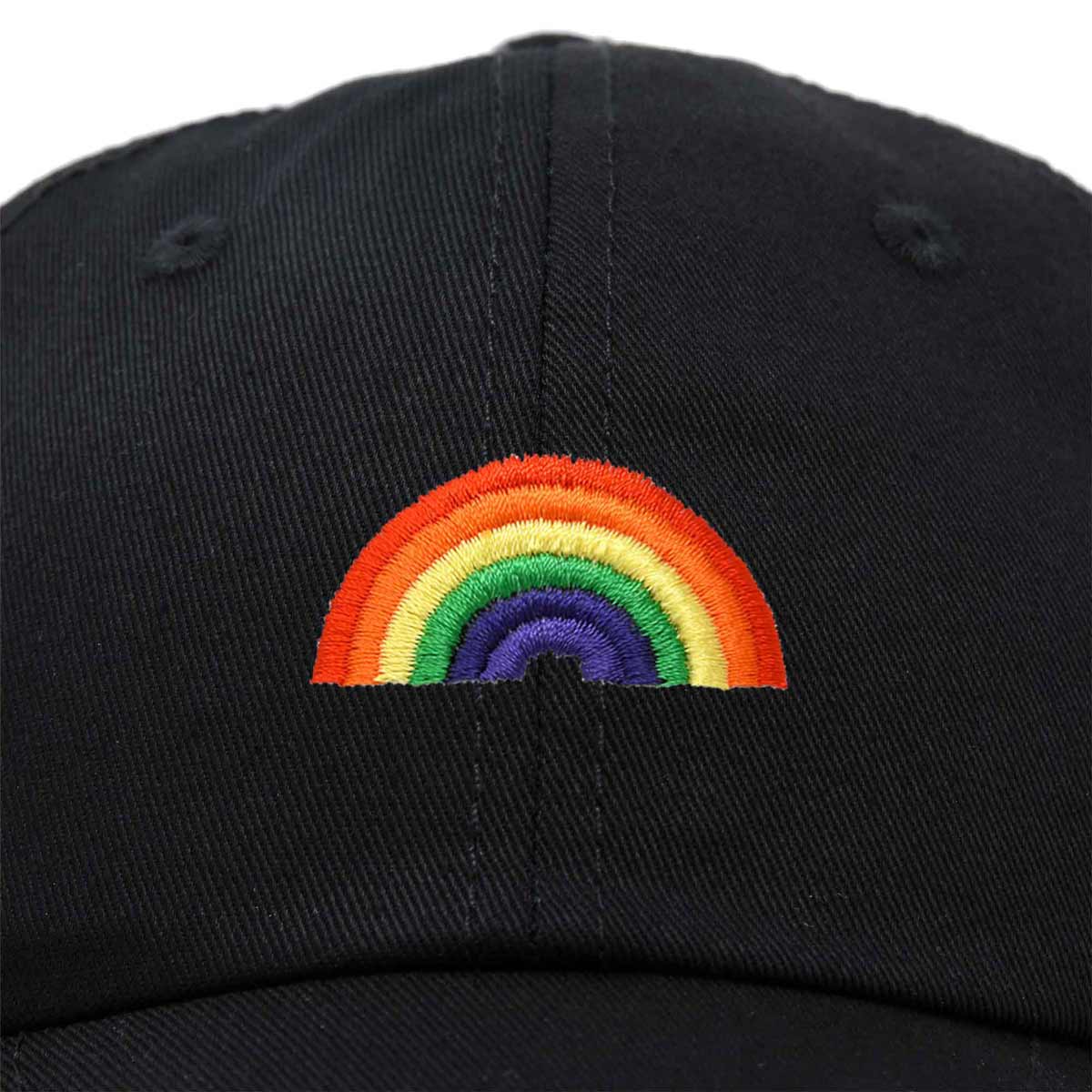 Rainbow Embroidered Baseball Cap
