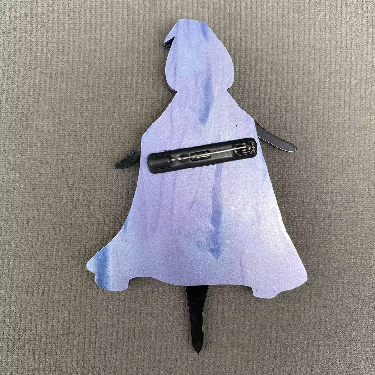 Skeleton Witch Wearing A Cloak Acrylic Brooch