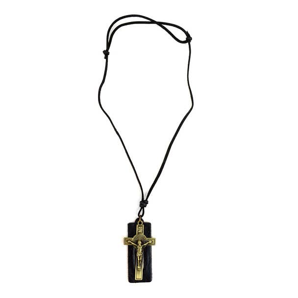 Jesus Pendant Adjustable Leather Necklace Sale