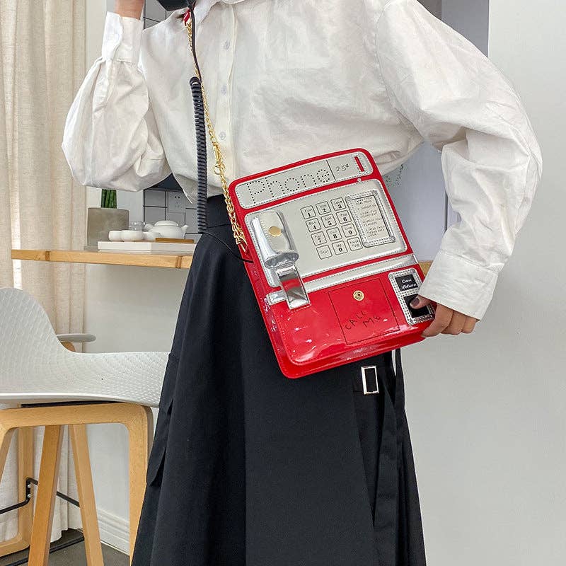 Phone Printed Crossbody Bag