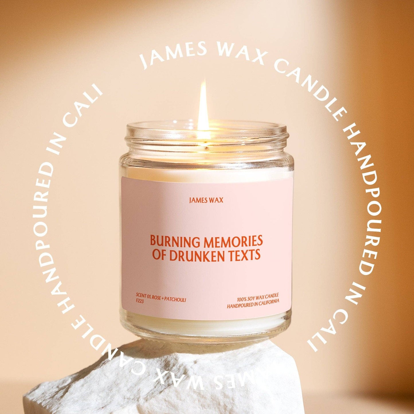 Burning Memories of Drunken Texts Candle Mimosa + Pineapple Scent