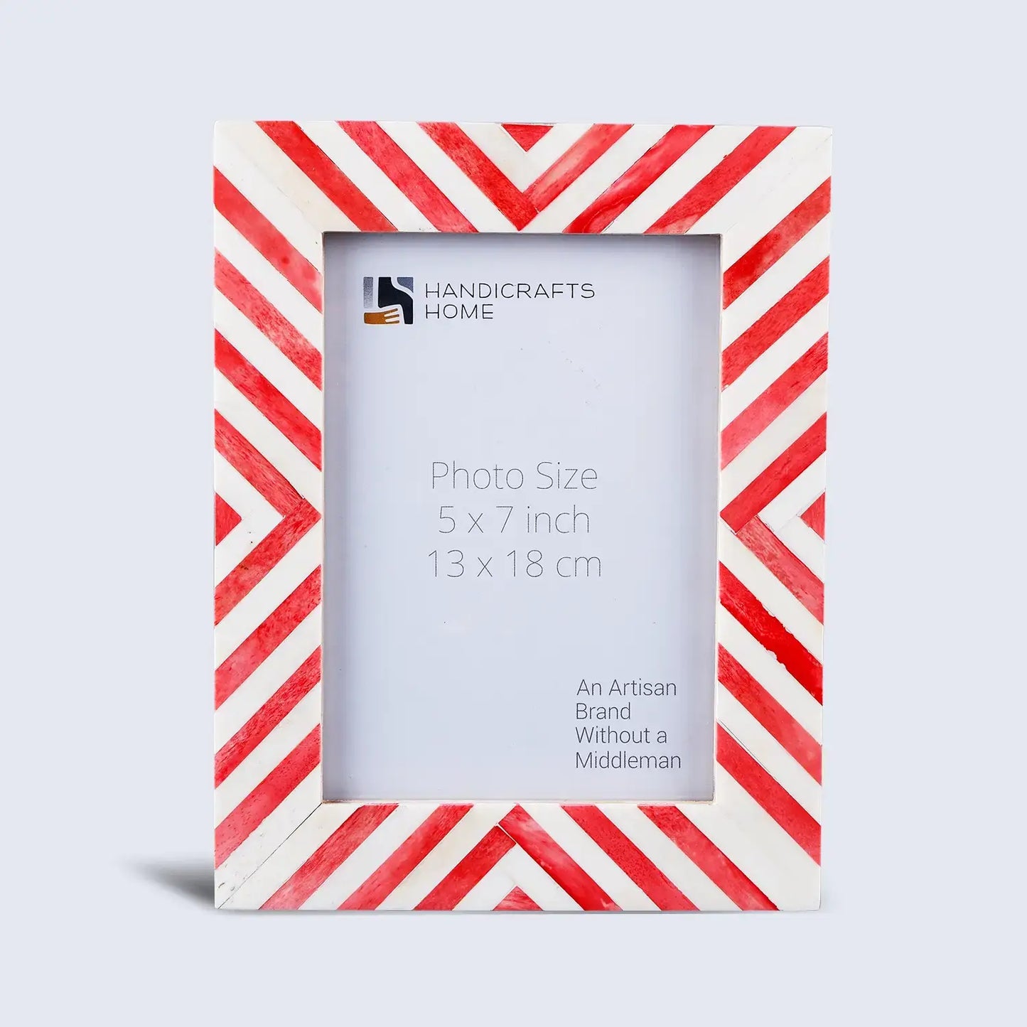 Chevron Bone Inlay Picture Frame