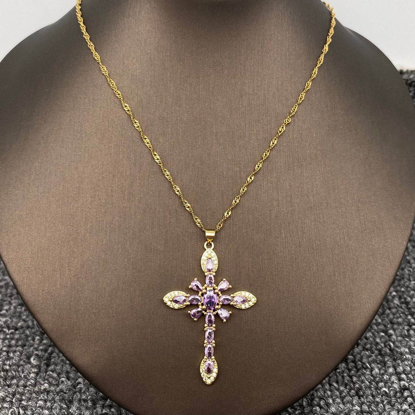 Sparkling Cross Necklace