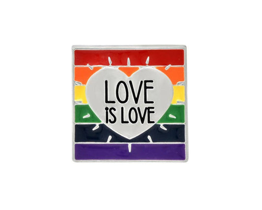 Rainbow Love Is Love LGBTQ Pins