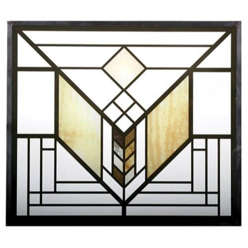 Frank Lloyd Wright Lake Geneva Tulip Art Glass