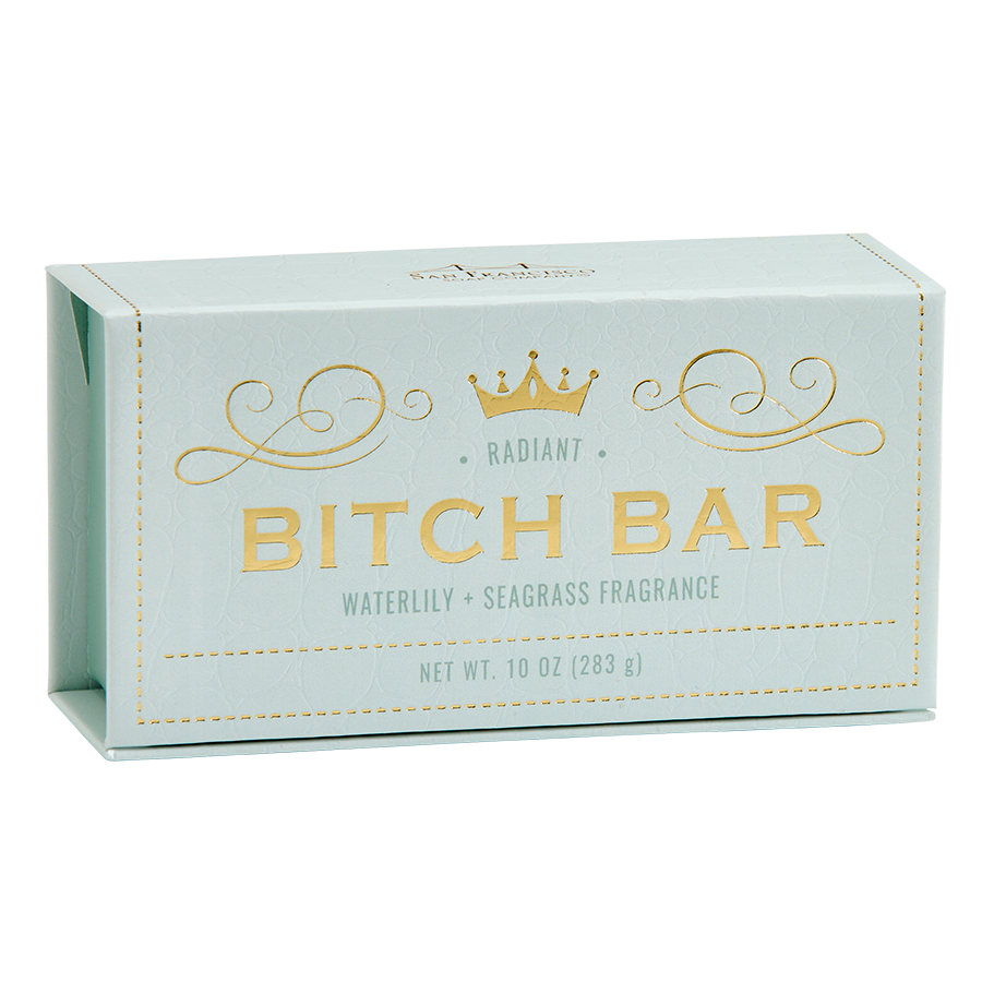 B*tch Bar Radiant - Waterlily + Seagrass 10 Oz Bar Soap