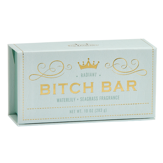 B*tch Bar Radiant - Waterlily + Seagrass 10 Oz Bar Soap