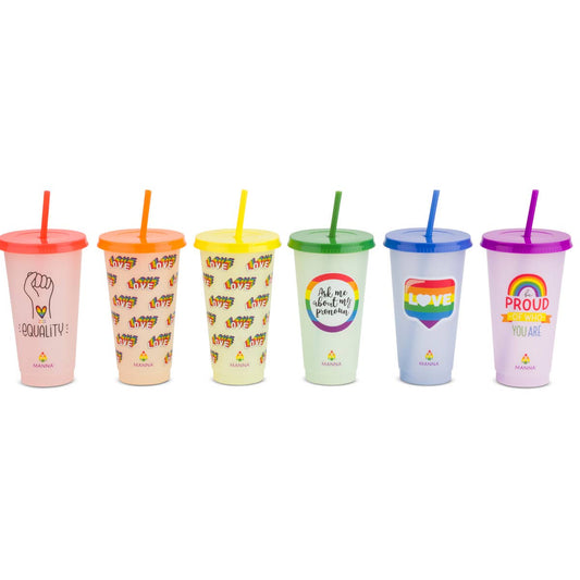 PRIDE 6pk 24oz Color Changing Tumbler Pride
