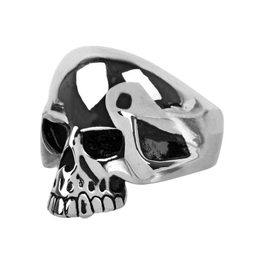 Black Oxidized Skull Ring Sale