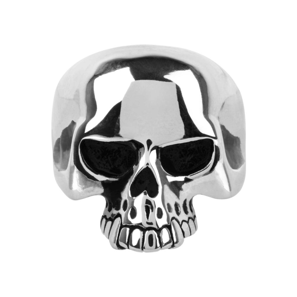 Black Oxidized Skull Ring