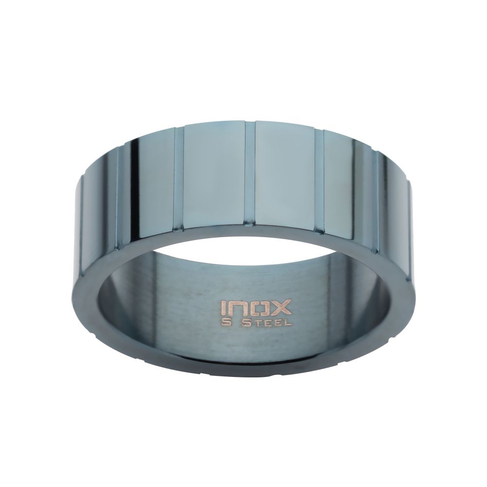 Blue IP Ridged Compact Ring Sale