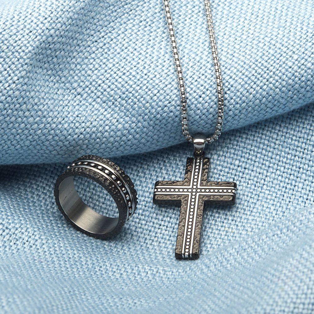 Stainless Steel Blacksmith Hammered Ring