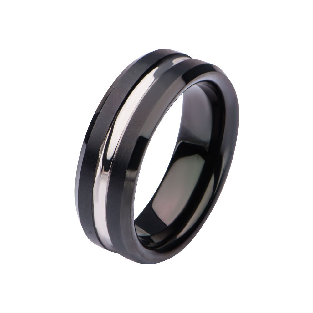 Black IP & Steel Nero Ring Sale