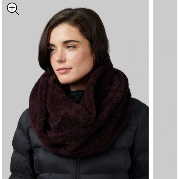 Soft Sherpa Infinity Scarf - Boysenberry