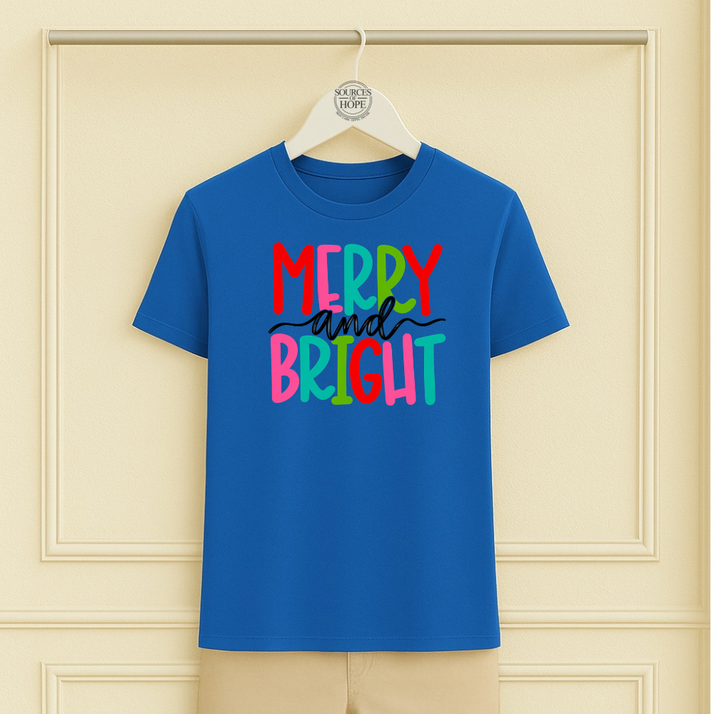 "Merry and Bright" Christmas Shirt