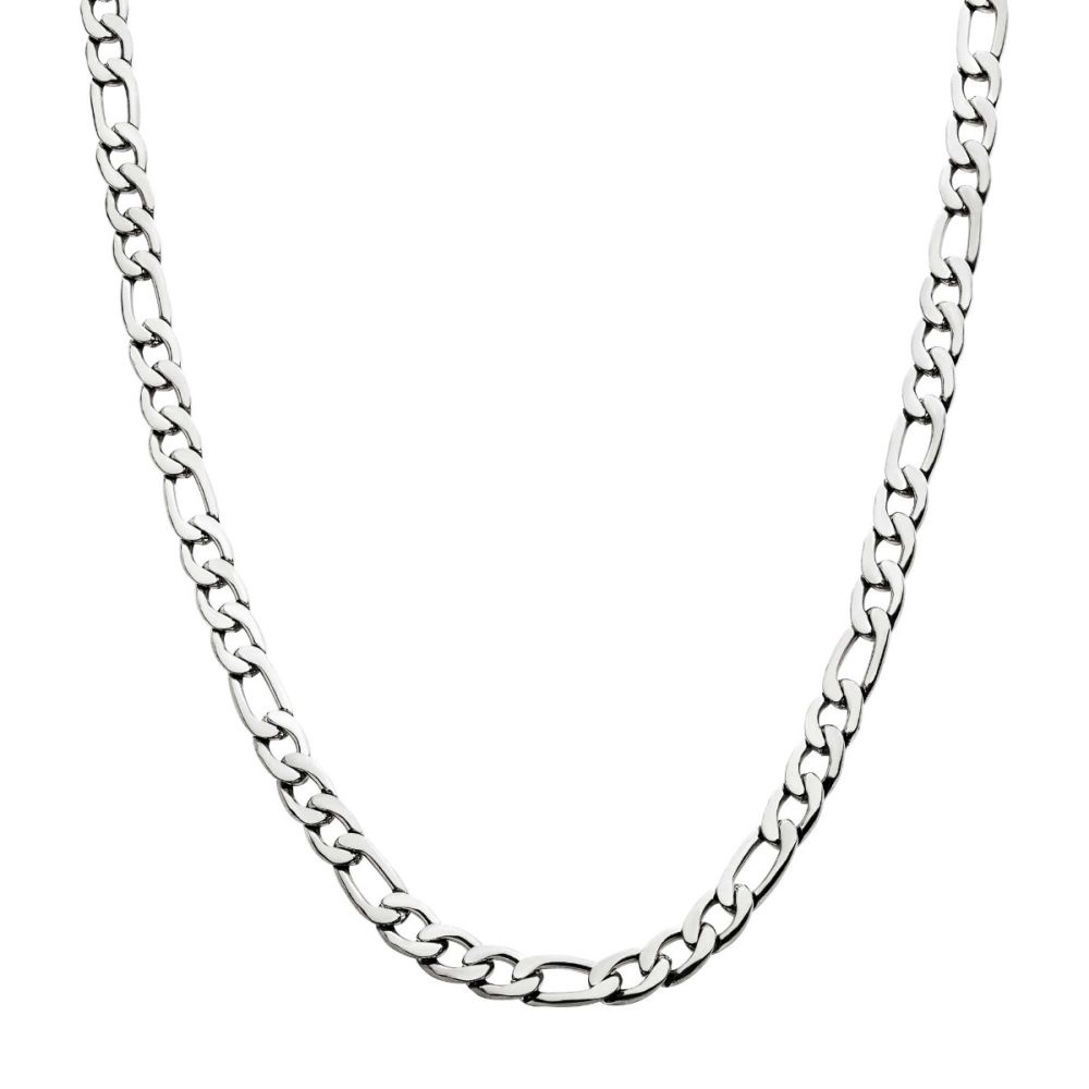 4mm Steel Figaro Chain Necklace Sale