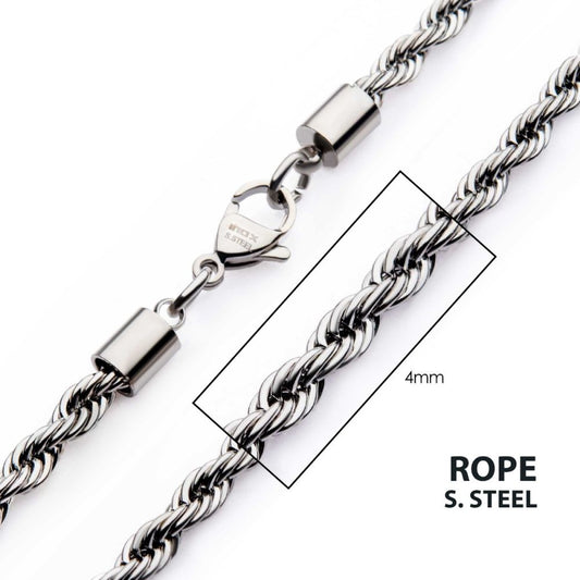 4mm Steel Rope Chain Necklace