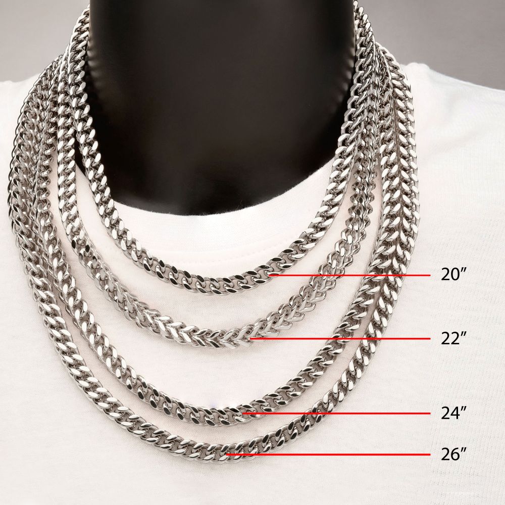 4mm Steel Franco Chain Necklace