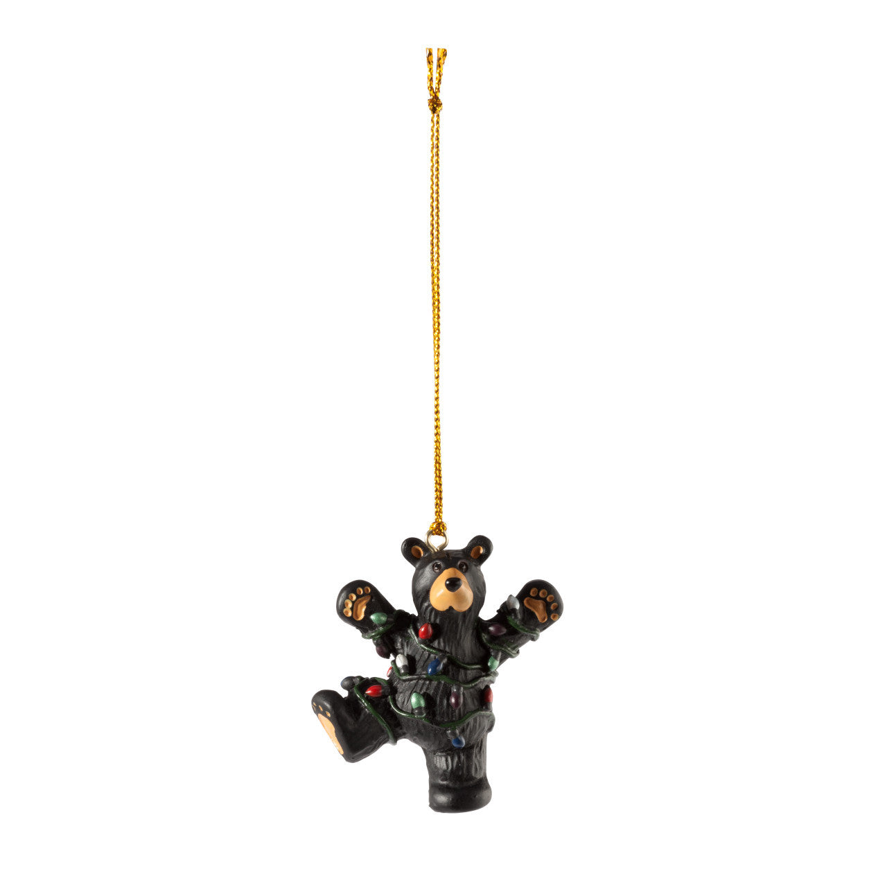 Bearfoots Hap Wrapped in Lights Ornament