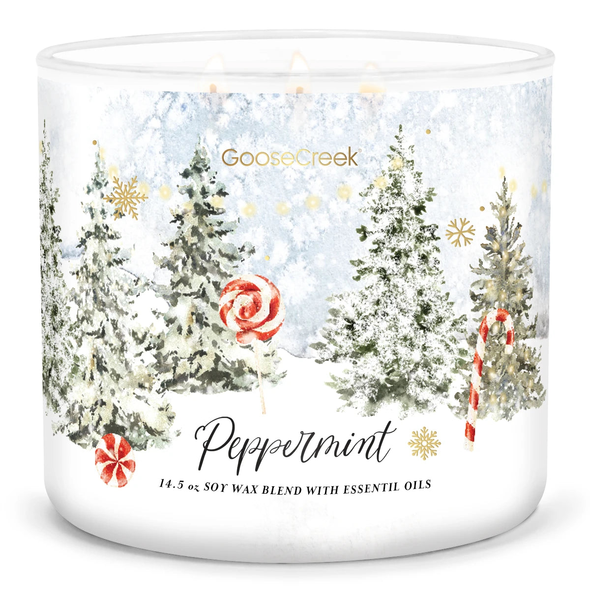 Peppermint 3 Wick Candle