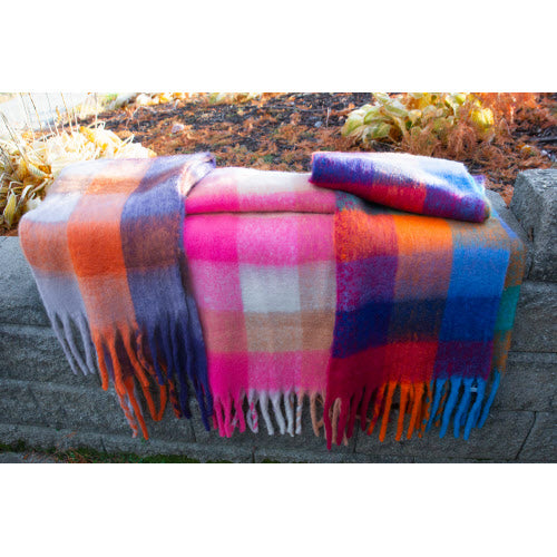 Cozy Color Block Blanket Scarf
