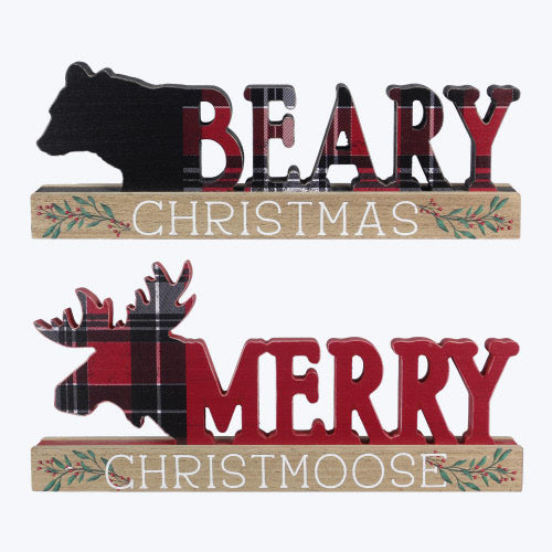 Beary Christmas and Merry Chistmoose Signs