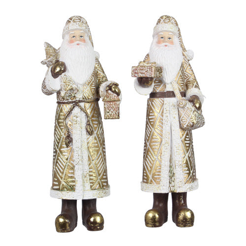 Tall Resin Santa Claus with Bag or Lantern Thanksgiving Sale