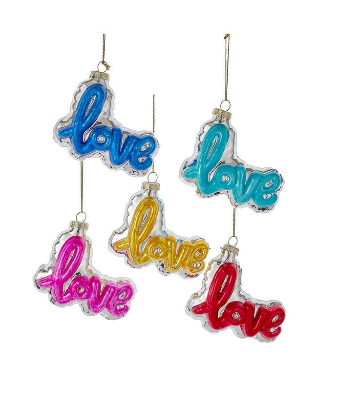 Love Word Balloon Ornament