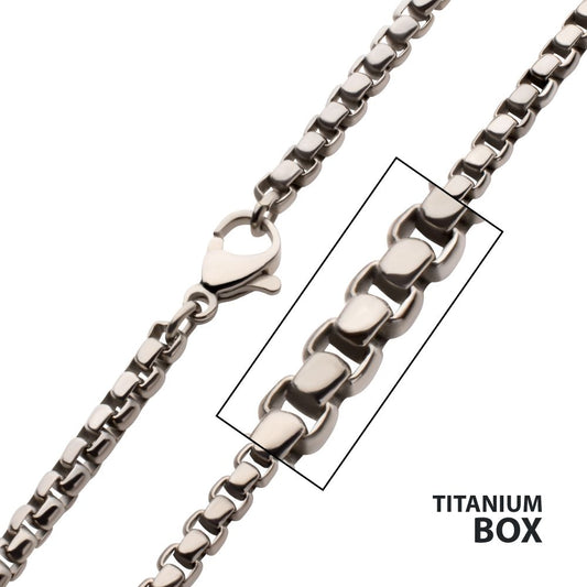 3mm Titanium Box Chain Necklace Sale