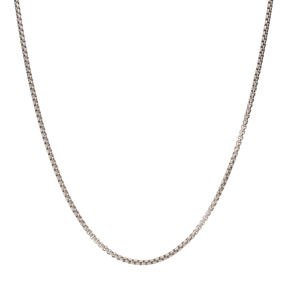 3mm Titanium Box Chain Necklace