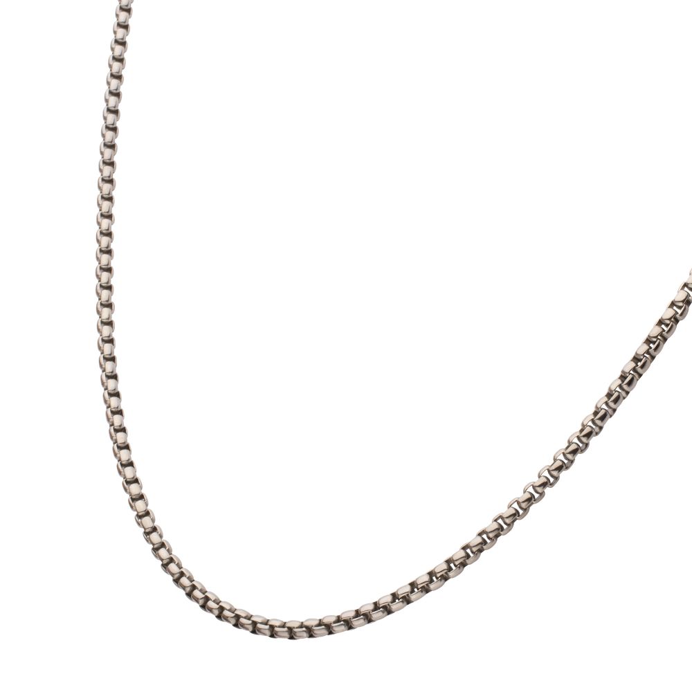 3mm Titanium Box Chain Necklace