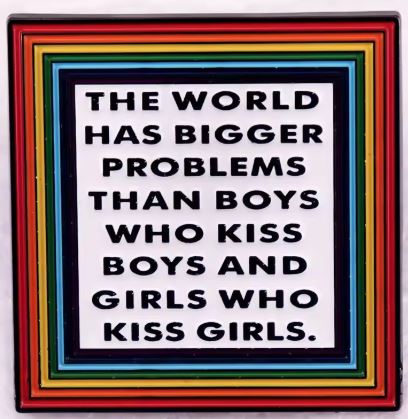 World Has Bigger Problems Pin