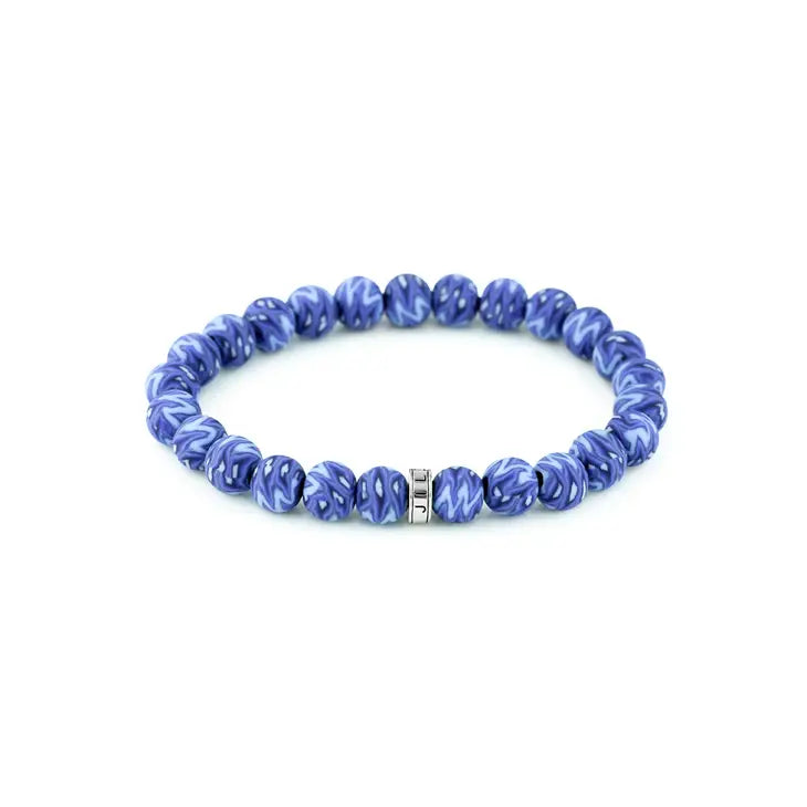 Blue Ikat Stack Bracelet Sale