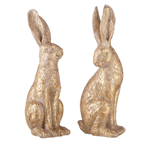12.25" Gold Leaf Rabbit - Final Clearance