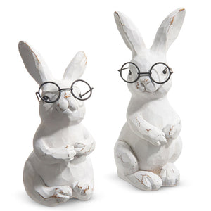 5.75" Bunnies with Glasses