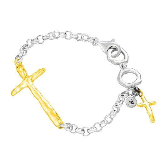 In Good Faith 2 Tone SS Bracelet - Clearance