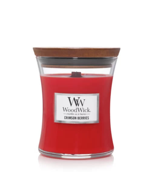 Crimson Berries Hourglass Candle - Sale