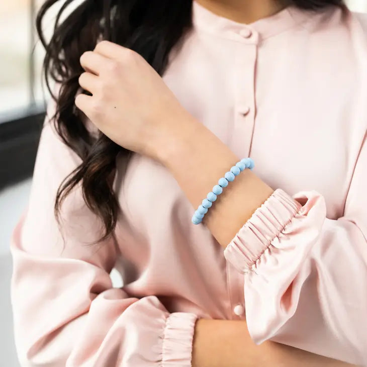 Forget Me Knot Blue Stack Bracelet
