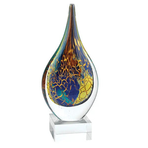 Firestorm Murano Style Art Glass 11"