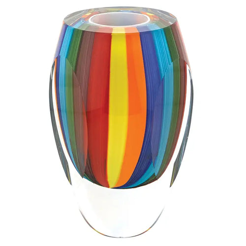 Rainbow Murano Style Art Glass 6