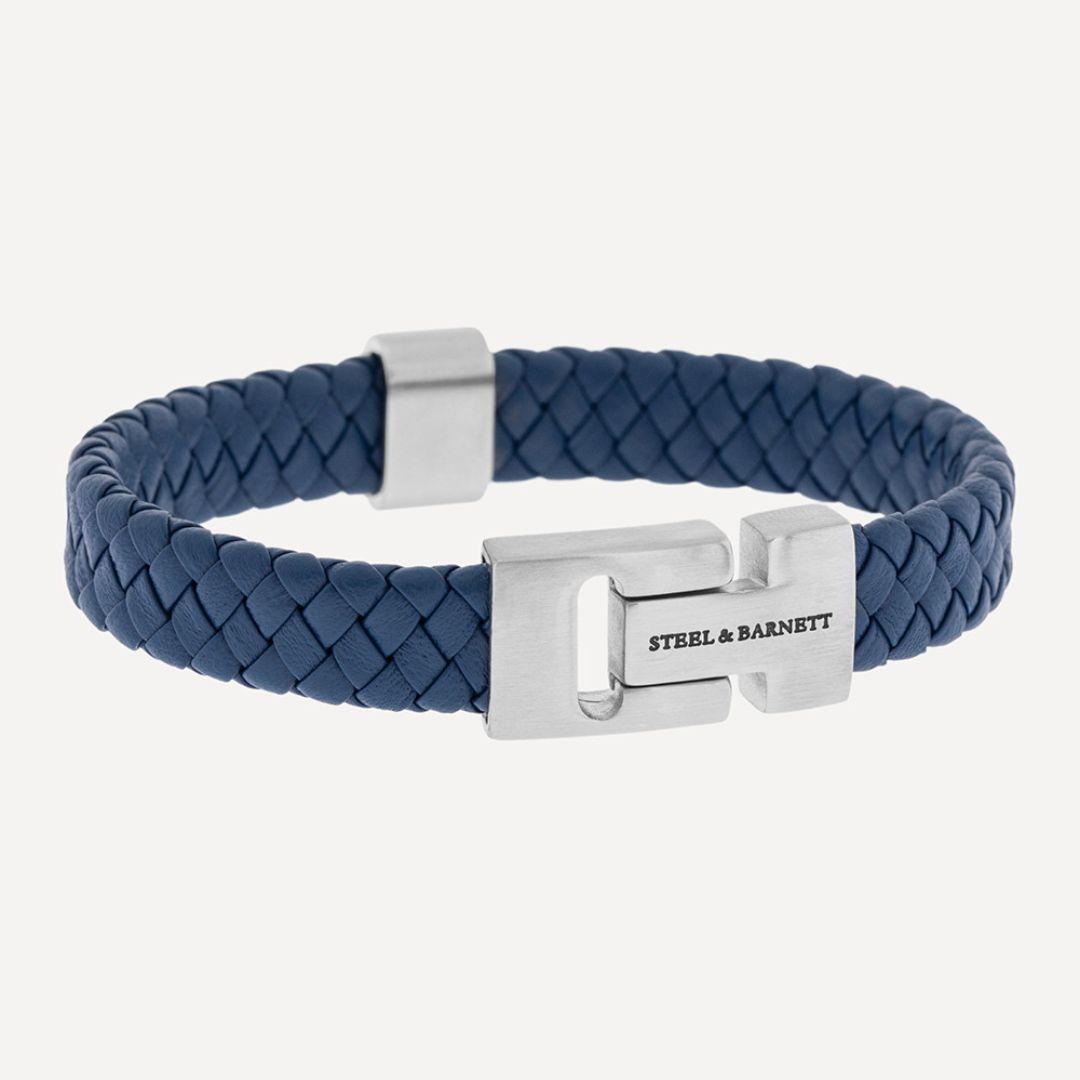 Leather Bracelet Harrison - Jeans Blue Big December Sale