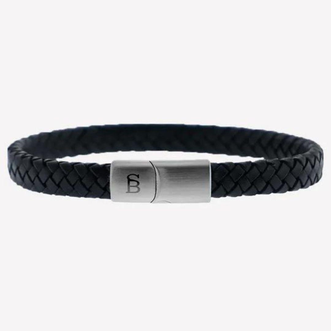 Leather Bracelet Riley - Black Big December Sale